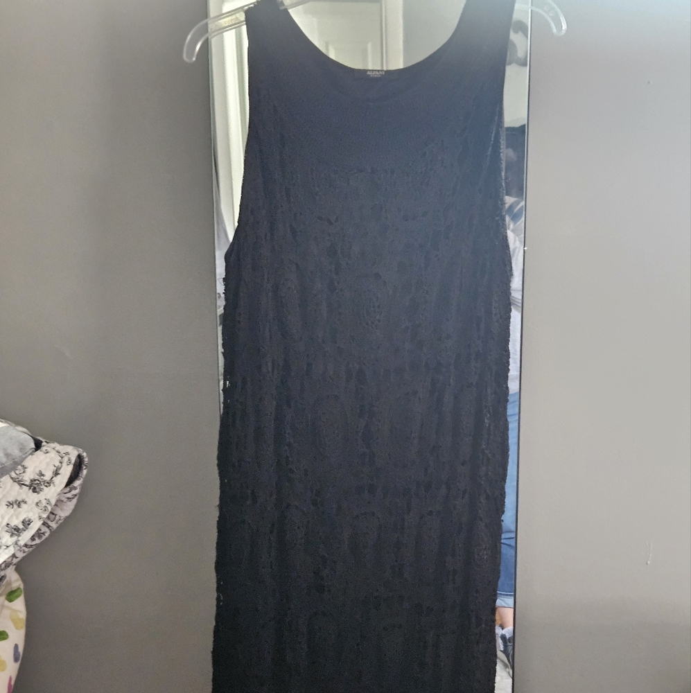 Black Crochet Formal Dress